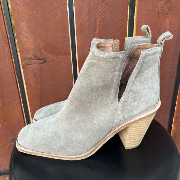 Jeffrey Campbell Taupe Cromwell 2 Western Embellished Booties 9.5 - Picture 4 of 8